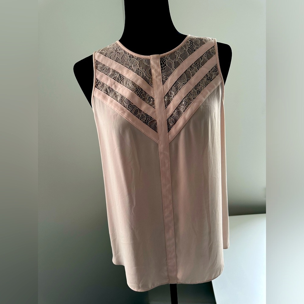 BCBGMaxAzria Jay Blousr in Blush Pink Size S